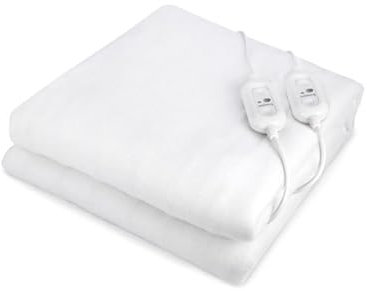 Doppeltes Wärmeunterbett aus Polyester| 160 x 140 cm | Elektrische Wärme Unterbettdecke | Wärme Unterbett | Wärmeunterbett mit Abschaltautomatik