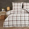 Style Heim Biber Bettwäsche 200x200 cm Flauschige Winterbettwäsche 3 Teilig 100% Baumwolle mit Reißverschluss Bettwäsche-Set Kissenbezüge 80x80cm, Wendebettwäsche Kariert Gestreift, Grau Weiß