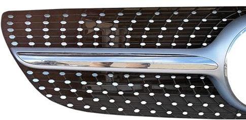 SB CarDesign Diamantgrill Folien Sticker passend für Mercedes CLS W218 C218 AMG Grillaufkleber (Chrom)