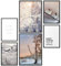 Papierschmiede® Mood Poster Set Winter Wonderland, Bilder Wohnzimmer Deko Schlafzimmer, 2x 30x40 cm und 4x 21x30 cm, Eis Kalt Schnee Violett - Wandposter ohne Rahmen