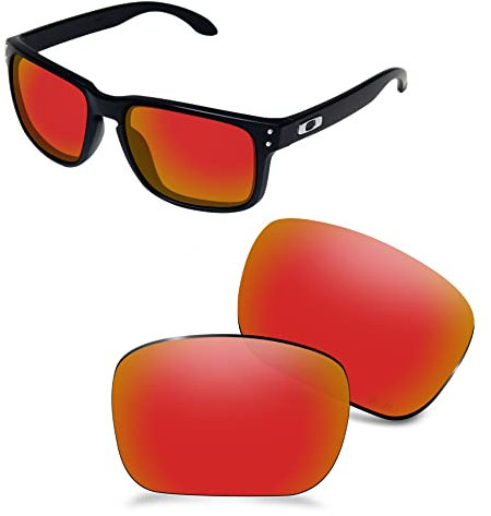 AOZAN ANSI Z87.1 Ersatzgläser kompatibel mit Oakley Holbrook OO9102 Sonnenbrille, A011EU-EFIRE, A011EU-EFIRE