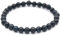 MINERAL MIRACLES Armband, runde Perlen, 6 mm, Naturstein, französische Handwerkskunst, mehr als 60 Auswahlmöglichkeiten (Falkenauge 6 mm)