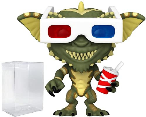 POP Movies: Gremlins - Gremlin with 3D Glasses Funko Vinyl Figure (Bundled Compatible Box Protector Case), Multicolored, 3.75 inches