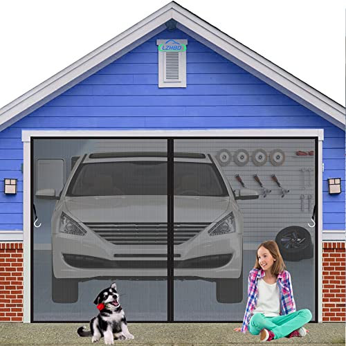 LZHBD Magnet Fliegengitter Tür, 95x205 cm Magnet Insektenschutz Tür, Automatisches Schließen Magnetischer Fliegenvorhang für Balkontür Kellertür Terrassentür, Schwarz, Neuste Version