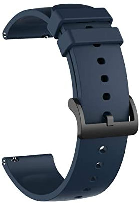 Todotumovil Correas de Repuesto Compatibles con Amazfit Bip, Pulsera de Reemplazo de Silicona Suave (Azul oscuro)
