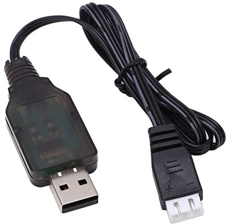 Chargeur de Batterie USB de Voiture RC, Câble de Charge de Chargeur USB de Batterie Lipo 7.4V 1000mA pour Voiture Télécommandée 1/16