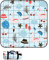 DOTBUY-SHOP Coperta da Picnic Impermeabile Portatile, Antisabbia Coperta da Campeggio Grande Pieghevole Leggero Bambini Come Tappeto da Gioco per Spiaggia Giardino (Fenicottero Blu,150x150cm)