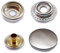 15mm Silber Druckknöpfe, Metall Nähzubehör Buttons Knöpfe zum Annähen Jessey Snaps für DIY Basteln Stoff, Kleidung Taschen