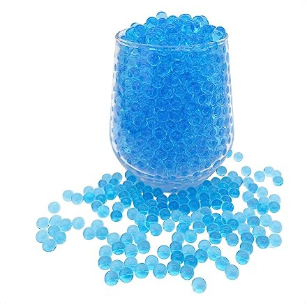 KONFEN Wasserperlen Gelkugeln 20000 Stücke, Blau Water Beads 7-8mm, Gelperlen Wasser Dekorativ Gelkugeln Gel Perlen Gelkugeln für Blumen, Pflanzen, Vase Füllstoff und Deko (Blau)