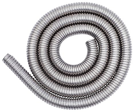 Mikikit Kabelschutz Gartenschlauch Aus Edelstahl Kupfer-kugelschlauch Flexibler Schlauch Pannensicherer Schlauch Für Den Garten Gewickelte Rohrhülse Wohnmobil Rostfreier Stahl Metall