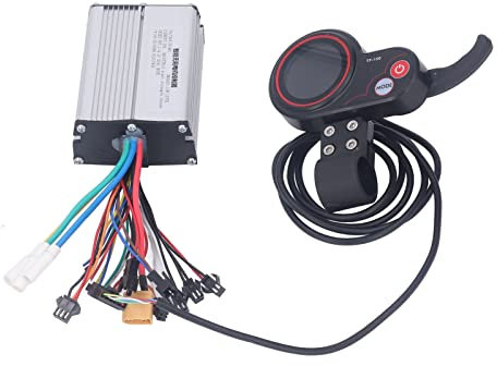BuyWeek Kit Controller Brushless Scooter Elettrico, DC 48V 350W 20A Controller Motore Brushless in Lega di Alluminio Centralina Bici Elettrica con TF-100 Display