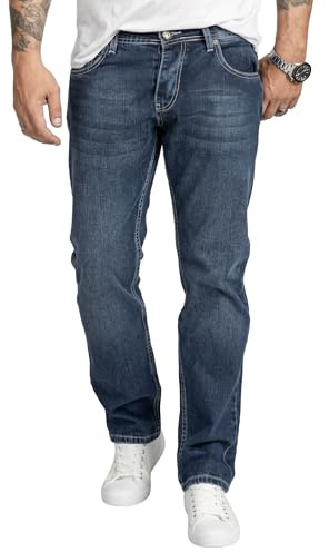 Rock Creek Jeans Herren Hose Regular Fit Gerades Bein Denim M31 | Klassische Herrenjeans mit geradem Schnitt, lange Jeanshose und Herrenhose für Alltag, Freizeit, Büro und Casual-Looks