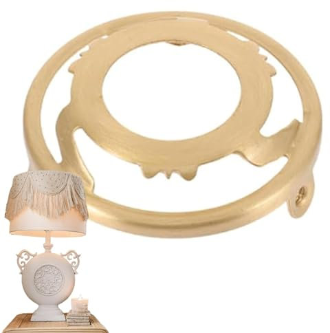Lampshade Retention Band - Light Fixture Connector, Collar Lampshade Holder Clamp | Versatile Lamp Replacement Components, Solid Copper Lamp Harp Cradle Shade Support for Lighting Fixture Repair Kit