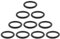 arlote 10 Stuecke 32mm OD 25mm Inner od. schwarz Nitrile Rubber O-ring oel Dichtung Ring
