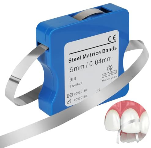 OFFCUP Lucidatura Dentale, 5mm/3m Strisce Sbiancanti Denti per Lucidatura Dentale, Scatola Dentale Lucidatura Striscia, per Levigatura, Pulizia e Sbiancamento dei Denti Interdentali