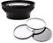 Obiettivo grandangolare ad alta definizione 0.4X con macro compatibile con Fujifilm HS10 + kit filtro 3 pezzi