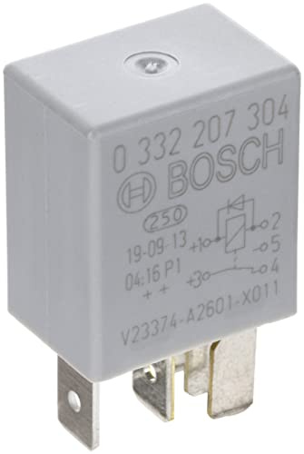 Bosch 0332207304 Micro-Relais 12V 20A, 5 Terminaux, Ip5K4 Résistance aux Températures Allant de -40° C À 85° C