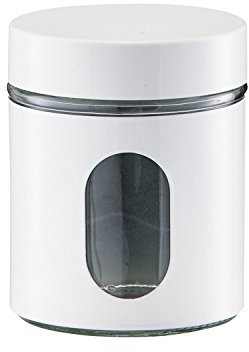 Zeller 19790 Vorratsglas, 600 ml, weiß