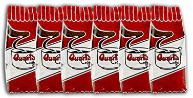 Caffè Quarta La Rossa macinato. N. 6 confezioni da 250 g. Caffè italiano pugliese salentino prodotto e confezionato in Salento. Original Italian coffee made in Salento Apulia.