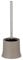 WENKO WC-Garnitur Basic, offener Toilettenbürstenhalter für Gäste-WC und das Badezimmer, Stand WC-Garnitur inkl. Toilettenbürste, aus mattiertem Kunststoff, Maße (B/T x H): Ø 14 x 38 cm, Taupe