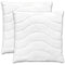 Bodyprotect 2er Set Kopfkissen, 100% Baumwolle, 80 x 80 cm, Steppkissen, Kissen, atmungsaktiv, Made in EU, Ökotex 100, Höhenverstellbar, 60 Grad waschbar, weiß