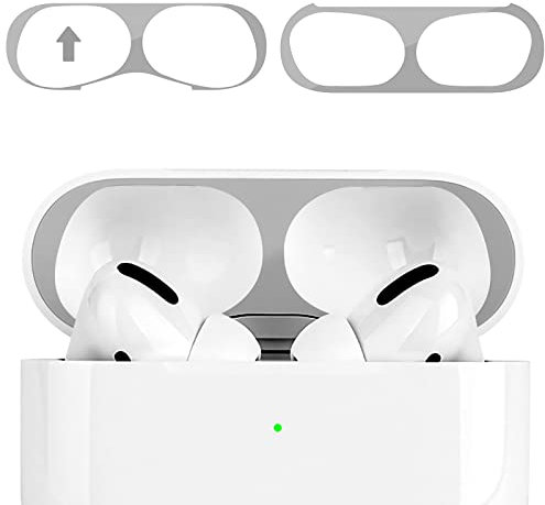 OneNine Staubschutz Sticker kompatibel mit AirPods Pro 2 & 1 Hülle, Metallstaub Schutz Aufkleber, Ultraschlanke Folie, Überzug Staub schützen Drahtloser Ladekoffer