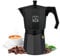 Cecotec Cafetera italiana Cumbia Mokclassic 300 Black, 150ml, De aluminio, Capacidad para 3 tazas de café en color negro, apta en diferentes tipos de cocina y fácil de limpiar, Apta lavavajillas