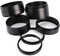 Telescope Spacer Rings Photography Extension Tubes Black Aluminum Alloy 8Pcs Set 3 5 7 10 12 15 20 30Mm Lens Adapter Ring Extension Tube Astronomical Telescope Accessory