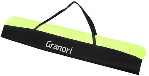 Granori Skitasche | Skisack 170 cm / 180 cm – leichte Tasche zur Aufbewahrung und Transport von Skier und Stöcke (Neongelb-Schwarz, 180 cm)