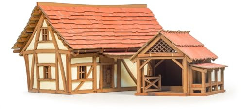 I Built It – Architektur-Modellbausatz – Mittelalter Europa – 3D-Puzzle Skala Architektur-Modell-Set Do It Yourself DIY Pädagogisches Geschenk für Jugendliche & Erwachsene (Cruck House)