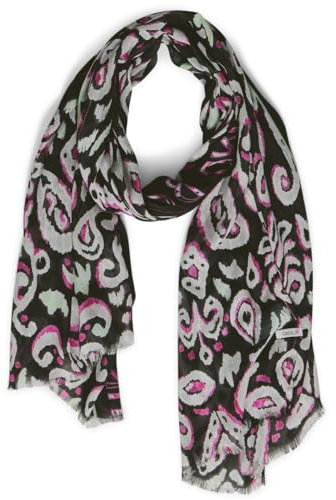 CECIL Damen B572441 Schal mit Print, Black, A