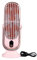CHEOTIME Desktop Fan, 1800mah USB Brushless Portable Desk Fan Motor Oscillating Quiet 5 Speeds Desk Tower Fan for Home Car Office(pink)