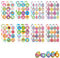 Ostern Sticker Set, Eierfarben Ostern, Beeindruckende Auswahl an Schrumpffolie zum Bemalen, Farbe für Eier, Ostereierfarbe, Aufkleber Ostern, Eier Färben für Eier, Ostereier Farben, Schrumpffolie