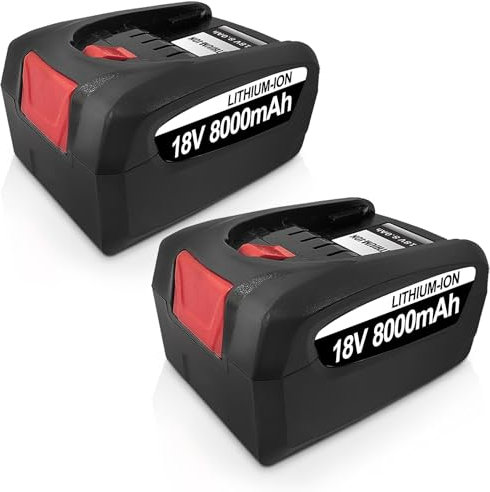 2 × 8.0Ah Ersatz für Bosch akku 18V Kompatibel mit Bosch 18V Akku Werkzeuge Home and Garden System, Kompatibel mit Gloria Gardena PBA PSB PSR