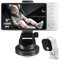 Yuk Long Baby Kamera Auto mit 5'' Display: HD Nachtsicht und Weitwinkel autospiegel Baby rücksitz USB Plug&Play Einfache Installation Ideal für Babyschalen