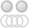 Gasket for 6 Cup Espresso Maker Coffee Pot Filter Gasket Coffee Replacement Filter Gasket Moka Pot Aluminium Coffee Pot Replacement Spare Food Grade Silicone Ring (for 6 Cup)