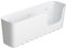 TATAY 4520201 - Gran Cesta organizadora de ducha con ventosas, capadidad para 2.5 kg, Plástico Polipropileno, Color blanco, 30 x 9.5 x 11cm