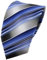TigerTie Designer Krawatte in blau hellblau silber anthrazit grau gestreift - Tie Binder