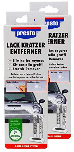 Presto 2X 368745 Lack KRATZERENTFERNER Set SCHRAMMEN FARBSPUREN Auto Motorrad BO