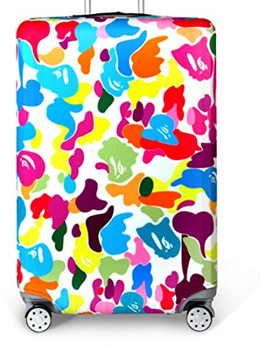 YianBestja Elastisch Reise Kofferschutzhülle Abdeckung Waschbar Kofferhülle Schutz Bezug Luggage Cover für 18-32 Zoll Koffer