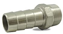 Ezfitt - Douille cannelée male en inox 316 - Ø A: 1''1/2 | Ø B: 40mm