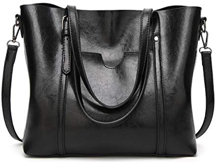 AINUOEY Femme Sac a Main Sacs à Bandouliere Portés épaule Feminin Cabas Original PU Cuir 76612 1pc ensemble