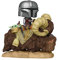 Funko Pop! Deluxe: Star Wars: The Mandalorian - Mando On Bantha mit Grogu (The Child, Baby Yoda) - Vinyl-Sammelfigur - Geschenkidee - Offizielle Handelswaren - Spielzeug Für Kinder und Erwachsene