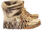ticticlily Stivali Stivaletti Donna Scarpe da Donna Stivaletti con Frange da Donna Stivaletti Bassi Stile retrò Romano Tinta Unita con Nappine A Cachi 37 EU