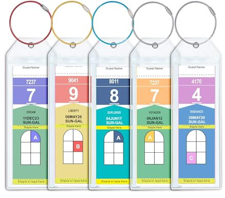 Royal Caribbean & Celebrity Cruise Luggage Tag Holders - Waterproof & Reusable Essentials for 2025