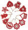 Starnearby 10 Stück Diamond Painting Weihnachts Anhänger,Weihnachten Anhänger | Christbaumschmuck | Weihnachtsanhänger | Weihnachtsdeko