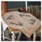Vervaco Kreuzstich Stickpackungen Tischdecke Hirsch Stickdecken Vorgezeichnet Basteln Erwachsene Kreativ Set Vorgedruckte Decke Sticken 80 x 80 cm Stickset DIY Sticken Set