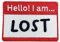 Finally Home Patch zum Aufbügeln - Hello! I am ... Lost | Lustige Patches, Namensschild Aufbügler, Sprüche Flicken, Bundeswehr Aufnäher witzig