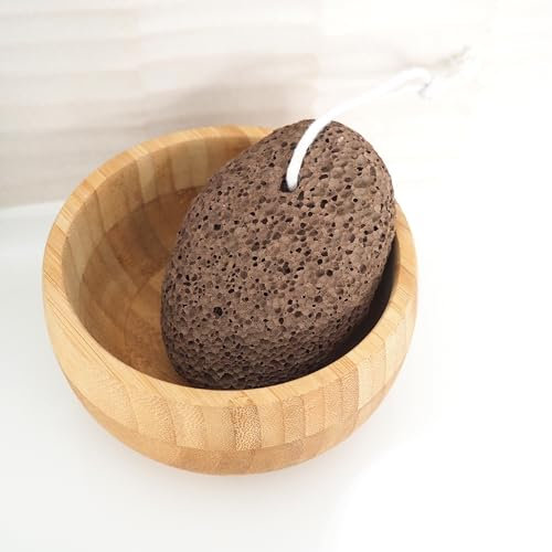 Feel Natural - Vulkanischer Bimsstein – Peeling, Rapid, poliert und natürlich weich – für alle Hauttypen – Zubehör für Pediküre – 1 Stück