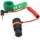 HangTon XLR 3 Pin to 3.5mm Mini Jack Audio Cable for BOYA Rode Microphone to RED Komodo 6K DSMC2 Camera Phone Computer PC, Right Angle Male Red Coiled 50cm
